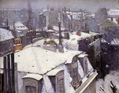 View of Rooftops (Snow)