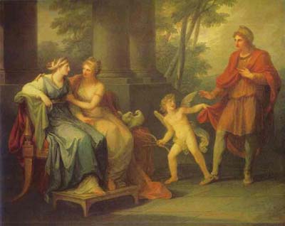 Venus Persuades Helen to Fall in Love with Paris