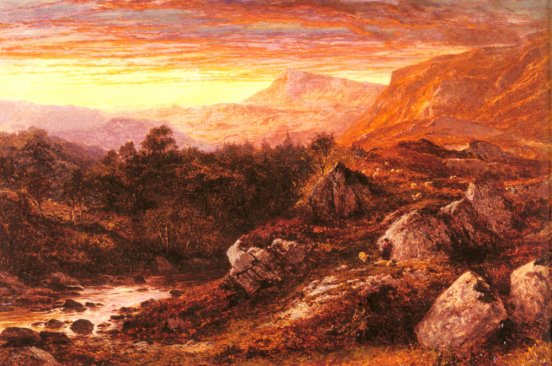 Benjamin Williams Leader - The Valley of the Lleder, North Wales