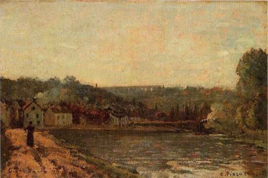 Camille Pissarro - The Banks of the Seine at Bougival