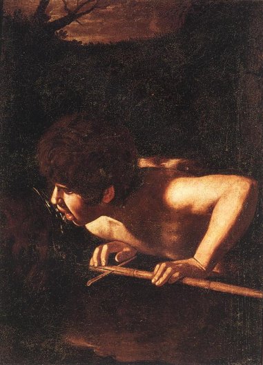 Caravaggio - St John the Baptist at the Well (Attributed)