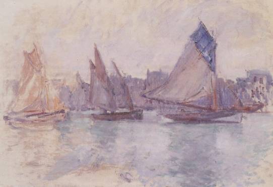 Claude Monet - Boats in the Port of Le Havre