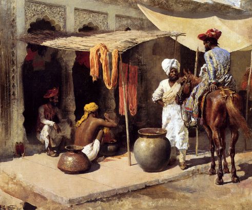 Edwin Lord Weeks - Outside An Indian Dye House