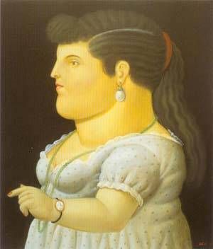 Fernando Botero - Woman In Profile