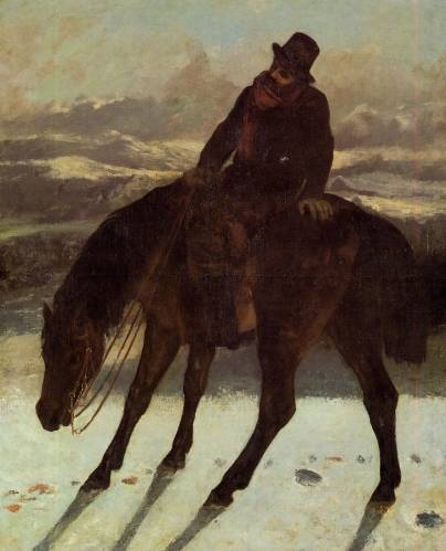 Gustave Courbet - Hunter on Horseback