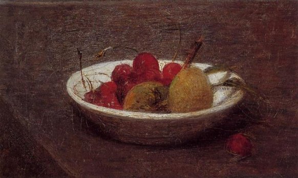 Henri Fantin-Latour - Still Life of Cherries and Almonds