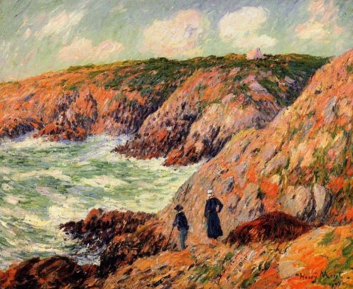 Henri Moret - Cliffs of Moelian, Finistere 2