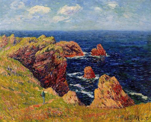 Henri Moret - Promenade on the Coastal Path