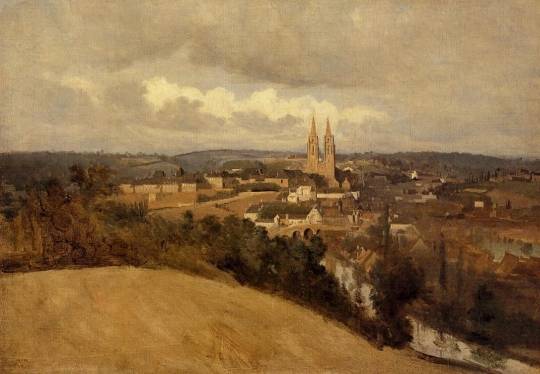 Jean-Baptiste-Camille Corot - View of Saint-Lo