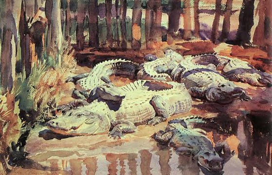 John Singer Sargent - Muddy Aligators