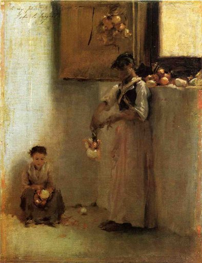 John Singer Sargent - Stringing Onions