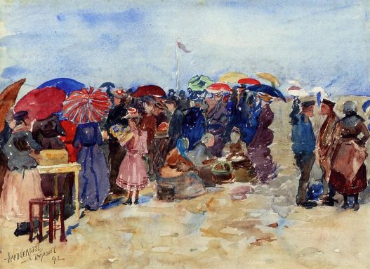 Maurice Prendergast - A Very Sunny Day, Treport