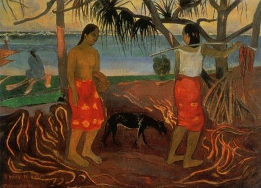 Paul Gauguin - Beneath the Pandanus Tree