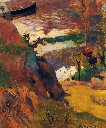 Paul Gauguin - Fishermen and Bathers on the Aven