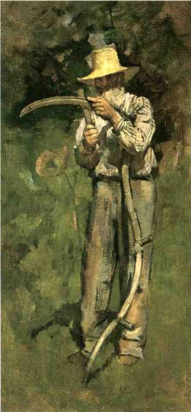 Theodore Robinson - Man With Scythe