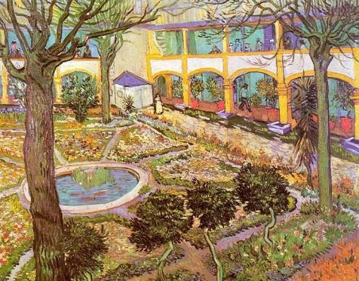 Vincent van Gogh - The Courtyard of the Hospital at Arles