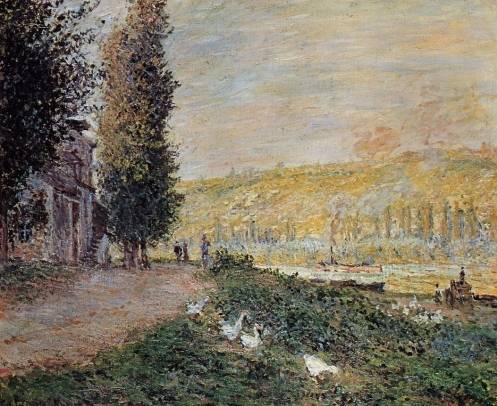 Claude Monet - The Banks of the Seine, Lavacour