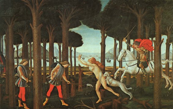 Sandro Botticelli - The Story of Nastagio degli Onesti 1