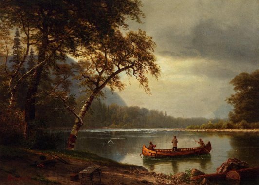 Albert Bierstadt - Salmon Fishing On The Cascapediac River