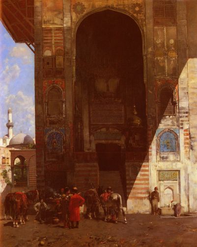 Alberto Pasini - Rest At The Mosque