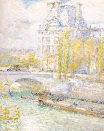 Childe Hassam - Le Louvre et le Pont Royal 1897