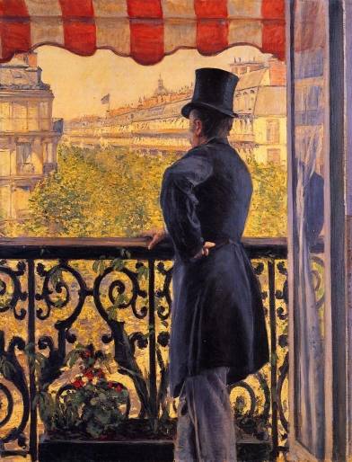 Gustave Caillebotte - The Man on the Balcony 1