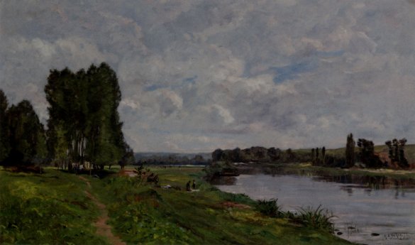 Hippolyte Camille Delpy - Washerwoman On The Riverbank