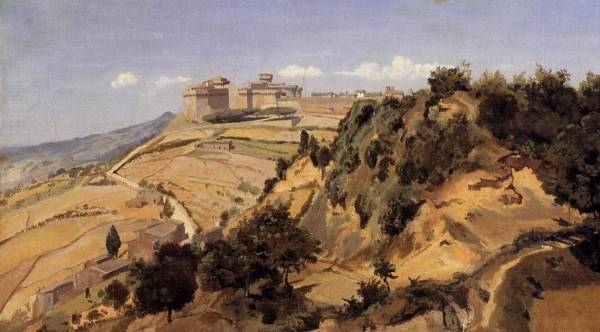 Jean-Baptiste-Camille Corot - Volterra - the Citadel