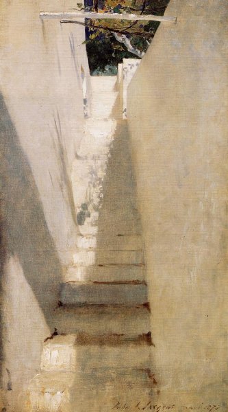 John Singer Sargent - Staircase In Capri