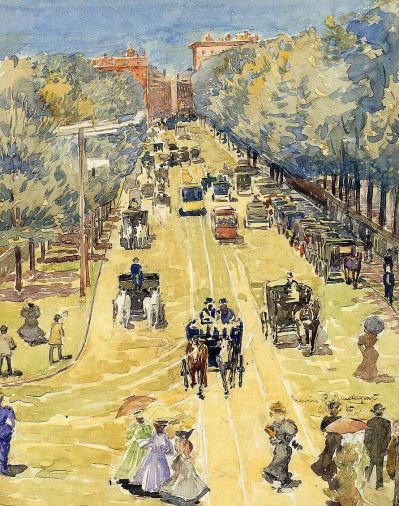 Maurice Prendergast - Charles Street, Boston