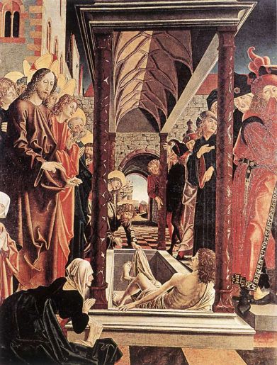Michael Pacher - St Wolfgang Altarpiece - Resurrection of Lazar