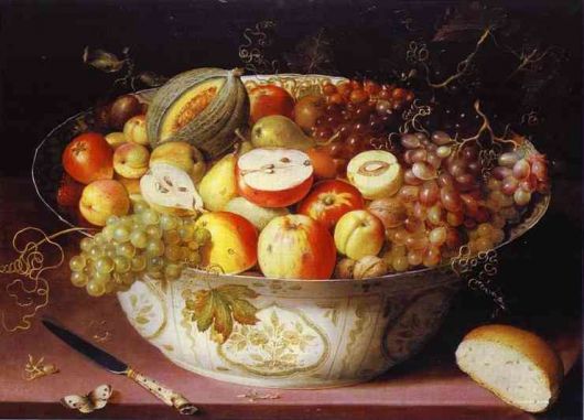 Osias Beert - Still Life of fruit in a Wan-li Bowl