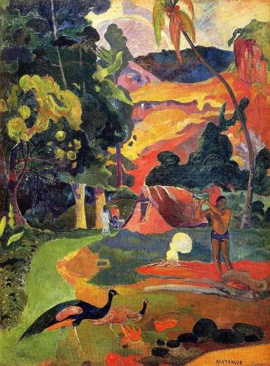 Paul Gauguin - Landscape with Peacocks