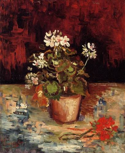 Vincent van Gogh - Still Life - Geranium in a Flowerpot