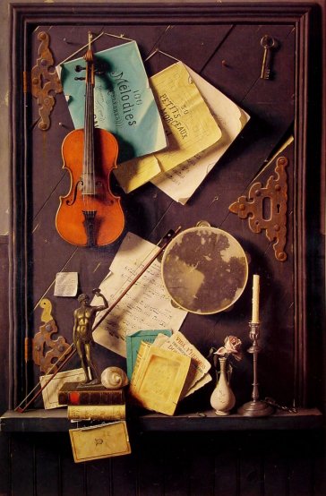 William Michael Harnett - The Old Cupboard Door