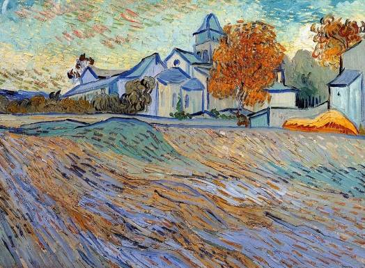 Vincent van Gogh - View of the Church of Saint Paul de Mausole