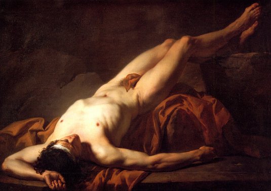 Jacques-Louis David - Male Nude Known As Hector