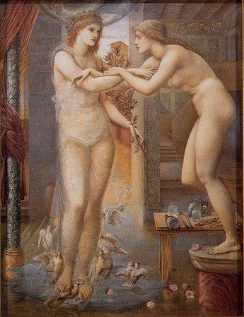 Edward Coley Burne-Jones - Pygmalion and the Image III - The Godhead Fires