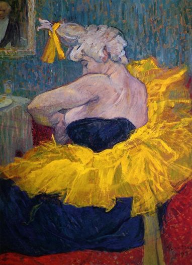 Toulouse Lautrec - The Clowness Cha-U-Kao Fastening Her Bodice