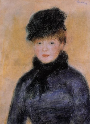 Pierre-Auguste Renoir - Woman with a Blue Blouse