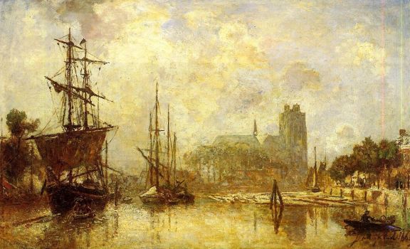 Johann-Barthold Jongkind - The Port of Dordrecht