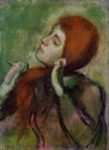 Edgar Degas - Woman Combing Her Hair 2