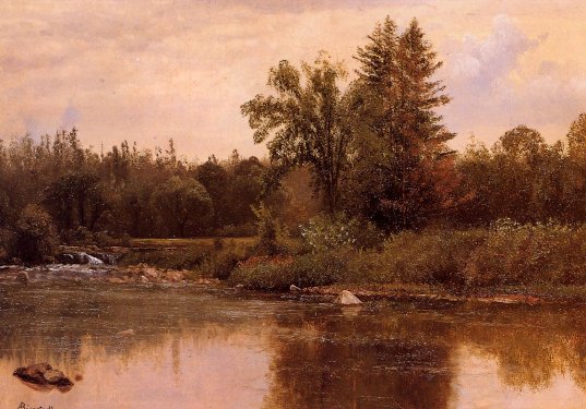 Albert Bierstadt - Landscape New Hampshire