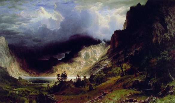Albert Bierstadt - Storm In The Rocky Mountains