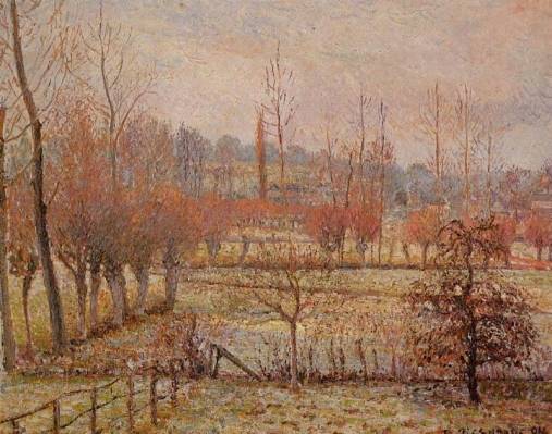 Camille Pissarro - Hoarfrost, Morning