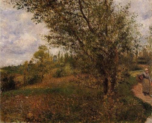 Camille Pissarro - Pontoise Landscape, Through the Fields