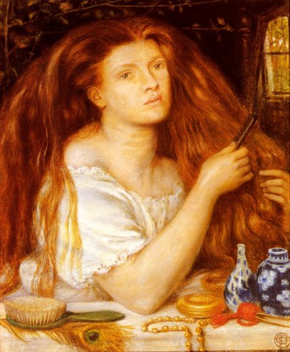 Dante Gabriel Rossetti - Woman Combing Her Hair