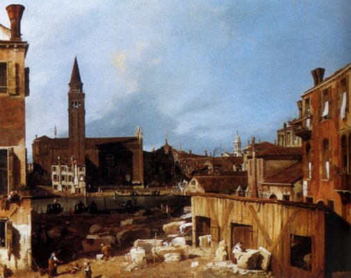 Giovanni Antonio Canal Canaletto - Stonemasons Yard