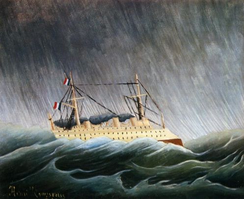 Henri Rousseau - Boat in a Storm