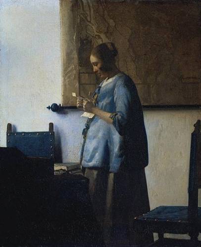 Johannes Vermeer - Woman Reading a Letter